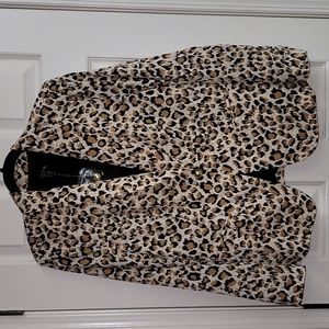 Leppard print blazer